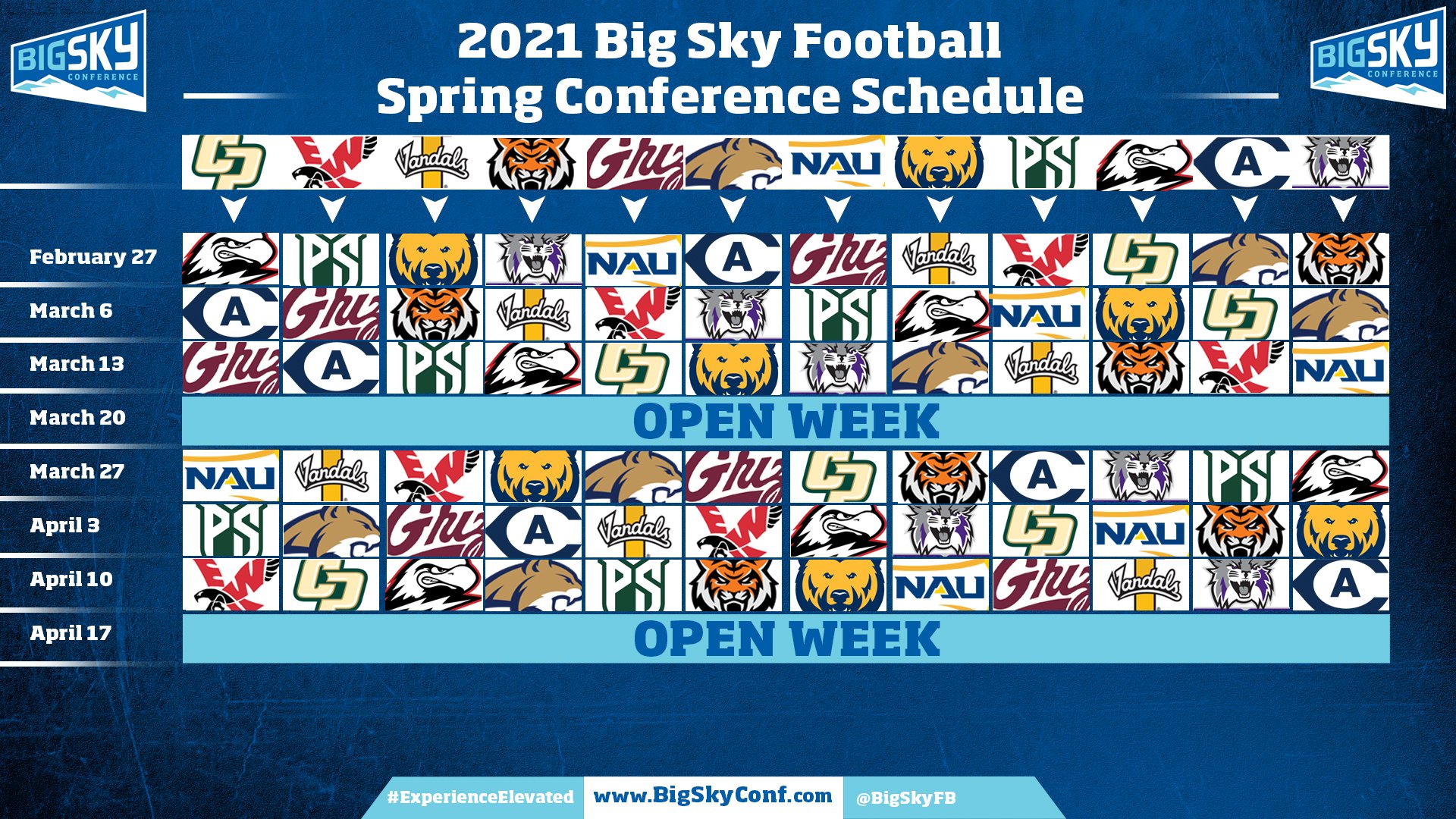 BigSky Releases 2021 Spring Football Schedule | Bison 1660 AM